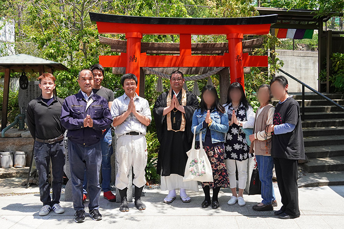 眼力稲荷大明神 鳥居奉納ワークショップ9